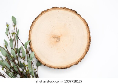 Styled Stock Photography "Woodpecker", Mockup-Digital File, Wood Slice Mock Up