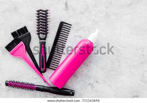 Download Styling Hair Instruments Combs Brushes Barbershop Stock Photo Edit Now 711163696