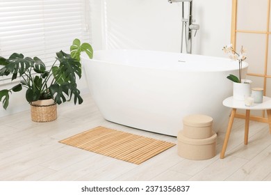 Premium Photo  Bamboo mat on an isolated white