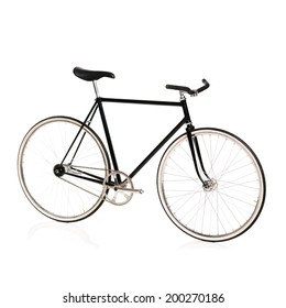 Stylish Bicycle Isolated On White Background