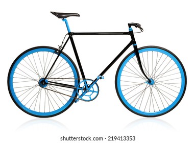 Stylish Bicycle Isolated On White Background