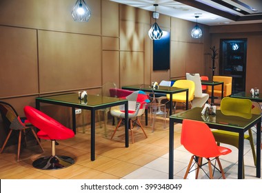 Stylish cafe interior