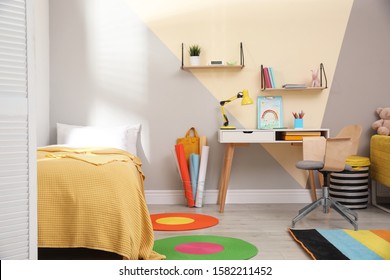 Stylish Child Room Interior With Modern Furniture