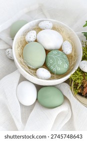 Huevos Pascua decorados con