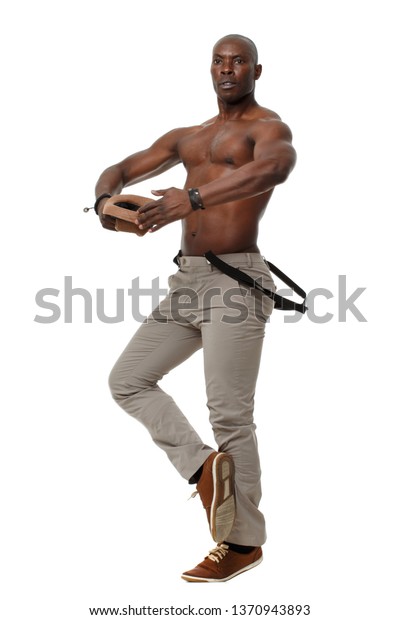 Stylish Elegant Black Male Dancer Isolated Stock Photo (Edit Now ...