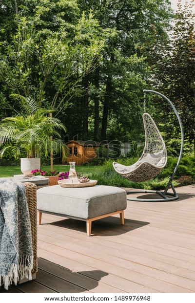 Stylish Garden Decoration Fancy Egg Chair Stock Photo Edit Now