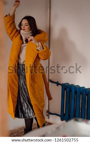 Similar – Young girl posing indoor