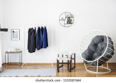 Stylish Interior Of Modern Dressing Room