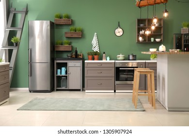Stylish interior of modern kitchen - Powered by Shutterstock