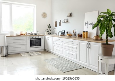 Stylish interior modern kitchen
