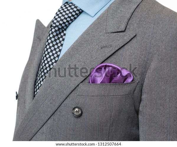 pocket square double breasted suit