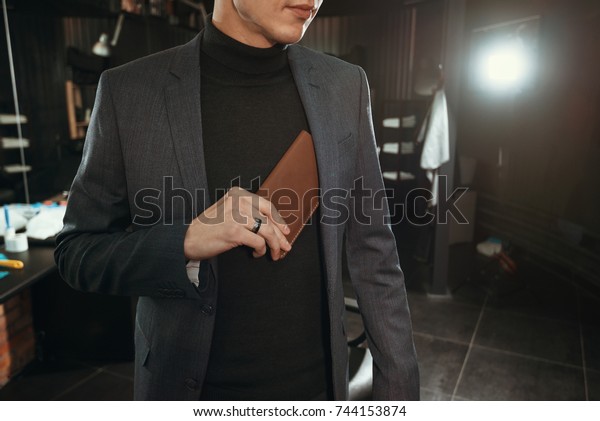 stylish man purse