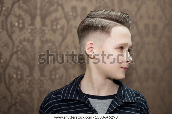 Stylish Modern Retro Haircut Side Part Stock Image Download Now