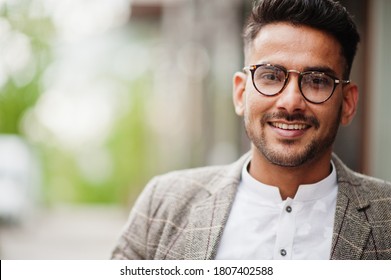 Stylish pakistani man wear in eyeglasses and jacket. - Shutterstock ID 1807402588