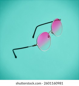 sunglasses floating in space