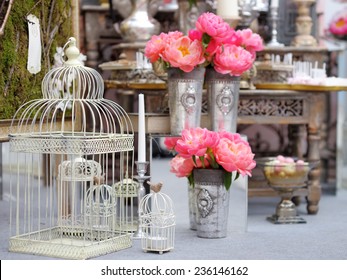 Stylish sweet table on wedding or event party 