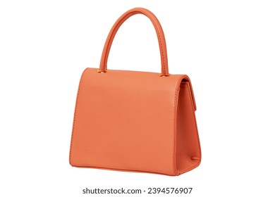 Stylish women's handbag. A fashionable female pink luxury handbag isolated on white. Fashionable womans accessories. Back view. Advertising. - Powered by Shutterstock