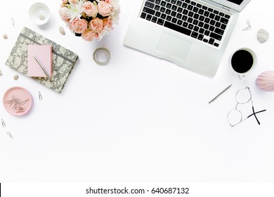 Imagenes Fotos De Stock Y Vectores Sobre Computer On Desk Pink