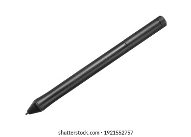 Stylus for graphic tablet close-up isolate on white top view