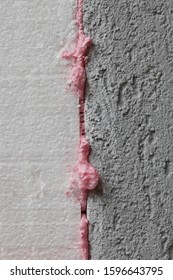 Styrofoam Insulation With Polyurethane Foam, Adhesive Glue And Mortar Or Concrete