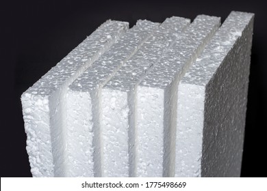 Styrofoam. Sheets Of Factory Manufacturing