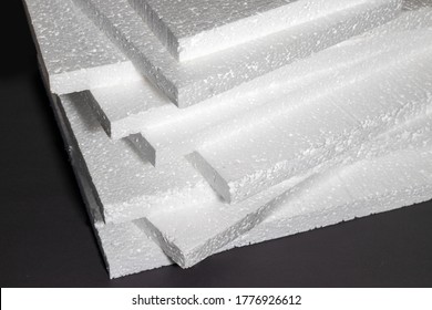 Styrofoam. Sheets Of Factory Manufacturing