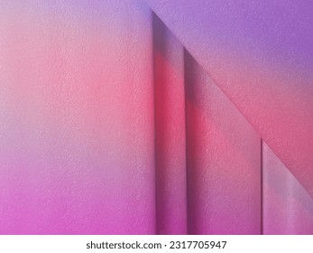 Styrofoam tiles and purple pink glare for minimalist background or Valentine's day.