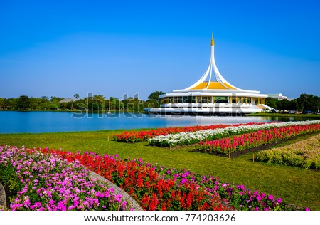 Suan Luang Rama IX,The largest and most beautiful park in Bangkok,Thailand, It is a popular public park and a tourist attraction for foreigners.