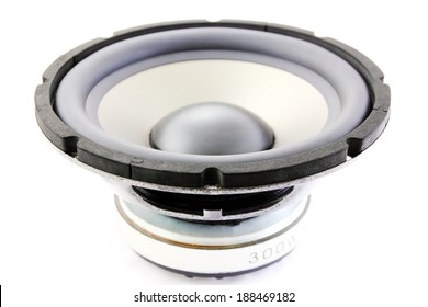 Sub Woofer Speakers On A White Background