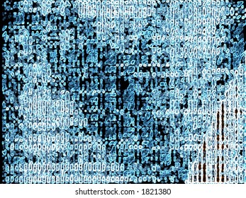 Subdued Cellular Blue - Abstract, Backdrop