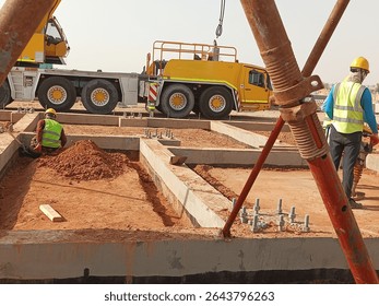 Subgrade layer under slab on grade serves as the foundational support for concrete slab. It consists of compacted granular material, prepared to achieve level, stability and load bearing capacity.