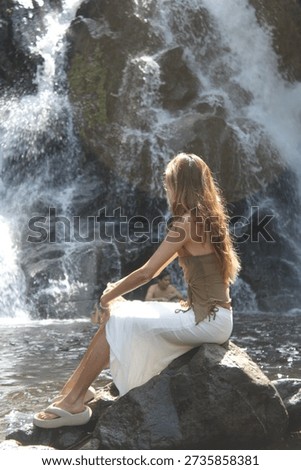 Subject looking at the background