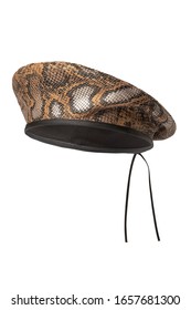 snakeskin beret