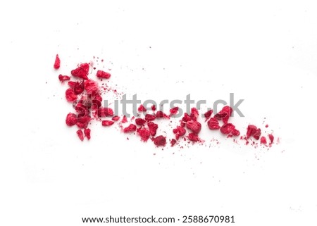 sublimated raspberry on white background

