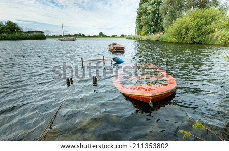 Similar – Image, Stock Photo Lonely rowing boat