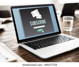 Subscribe Advertising Communication Member Concept - Shutterstock ID 449277724
