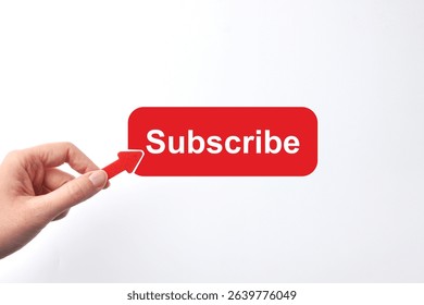 The "subscribe" button. An online channel subscription symbol and a subscription reminder