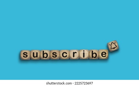 Subscription Call-to-Action – Cubes Featuring the Inscription "Subscribe" to Represent Internet Channel Subscriptions. Press Follow to Receive Updates, News, and Entertainment Content. - Powered by Shutterstock - Get 15% off with code: PIKWIZARD15