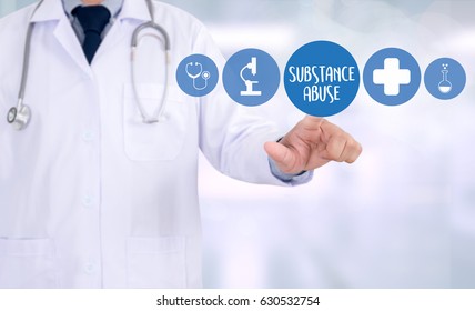 Substance Abuse Doctor Hand Working Professional Doctor