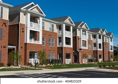 Suburban apartment building - Shutterstock ID 404825329