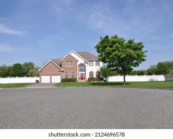 Suburban Brick McMansion Style Home In USA