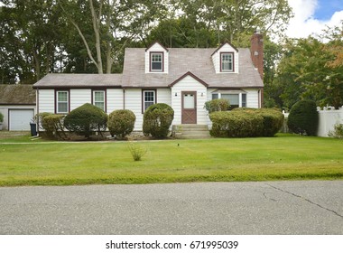 Suburban Cape Cod Style Home USA