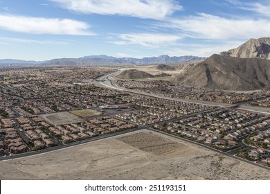 Suburban desert sprawl in the Las Vegas suburb of Summerlin.  