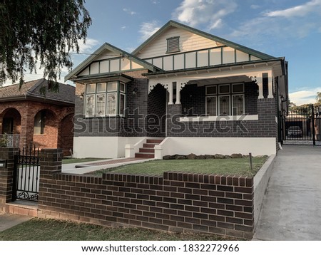 Suburban federation house in Sydney NSW Australia