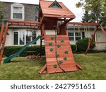 Suburban Home Backyard Complete Swingset
