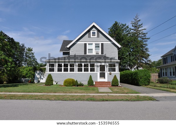 Suburban Home Gable Style Dormer Residential Stock Photo Edit Now