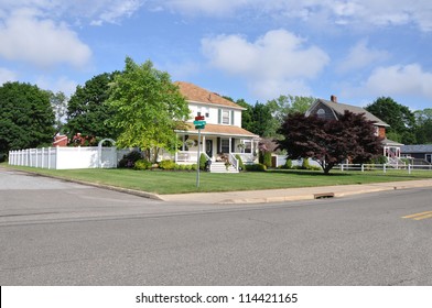 Suburban Neighborhood Street Corner