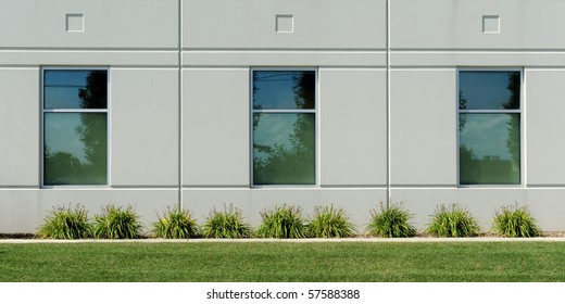 Suburban Office Building Windows