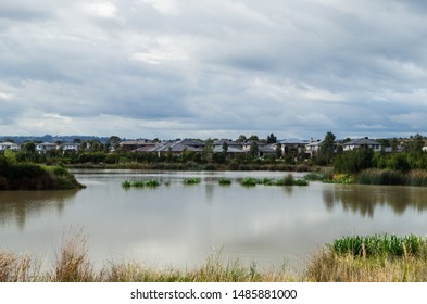 Suburban Parklands In The Berwick Springs Housing Estate In The City Of Casey In The Outer South-eastern Suburbs Of Melbourne.