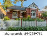 Suburban residential Brick house in Sydney federation residential house in Sydney NSW Australia 